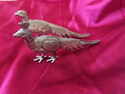 Vintage silver plated pheasant - vintage,