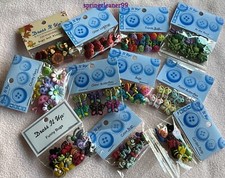 DRESS IT UP BUTTONS ~ 11 GARDEN BUG THEMED PACKS ~ EMBELLISH CRAFTS ~ JEWELLERY 