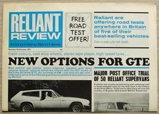 RELIANT REVIEW Inc BOND NEWS NEWSPAPER No 43 Oct 1970 Bond Bug SCIMITAR GTE
