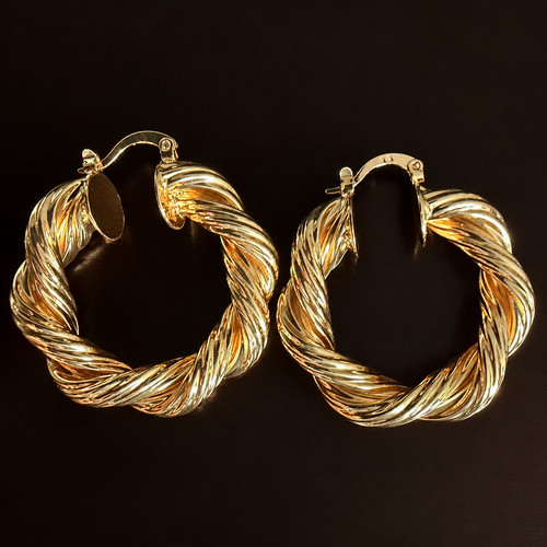 9ct yellow gold - gold, creole