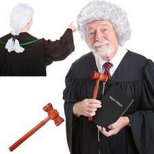 2-Piece Judge Wig And Judge