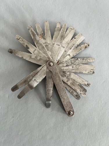 Vintage lufkin feeler gauge - vintage,