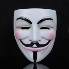 Guy Fawkes V for Vendetta Mask Anonymous Fancy Dress Scary Halloween Costume