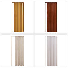 PVC Plastic Folding Door Internal Doors Magnetic Catch Washable Sliding Door