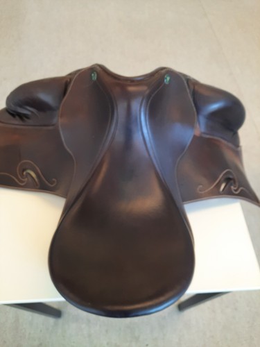 Dressage riding saddle - , by