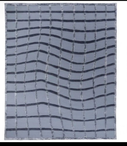 Ikea large handwoven blue rug - large,
