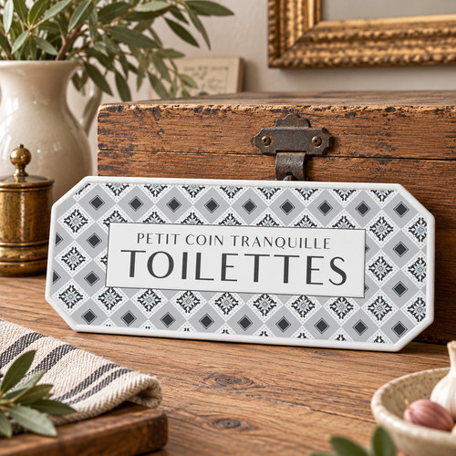 French toilettes bathroom door - french,