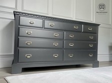 Black Low Boy Chest Of Drawers