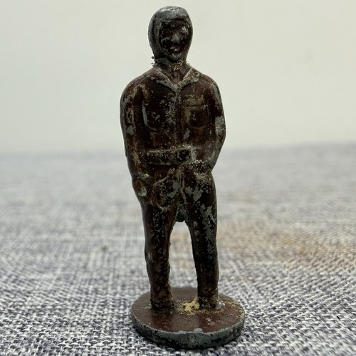 Vtg metal man cracker - cracker, jack