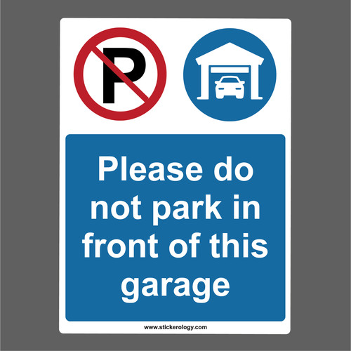 Please not park front of - do,