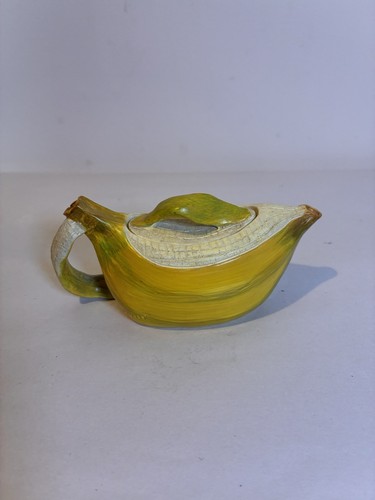 Banana teapot quirky miniature - banana,