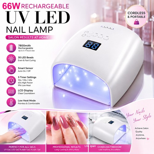 Cordless led nail lamp - nail,