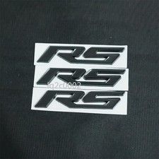 3x RS Black Glossy Metal