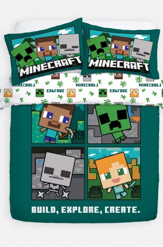 Primark minecraft double duvet - minecraft,