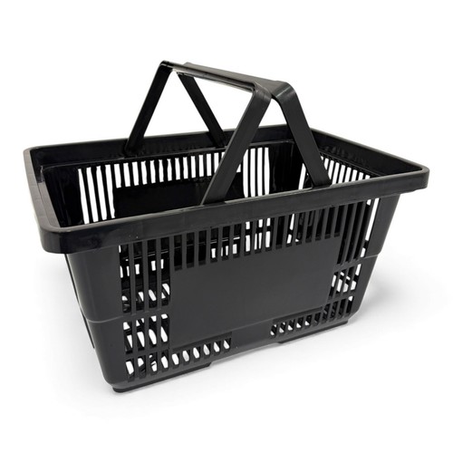 28l black plastic shopping - 28l,