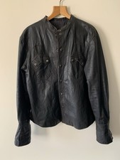 Womens All Saints Leather Rock Shirt XL 20” Pit VGC Casual Jacket UK 12/14/16