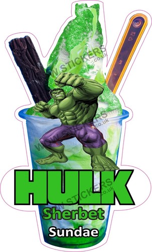 Ice cream van sticker - , hulk