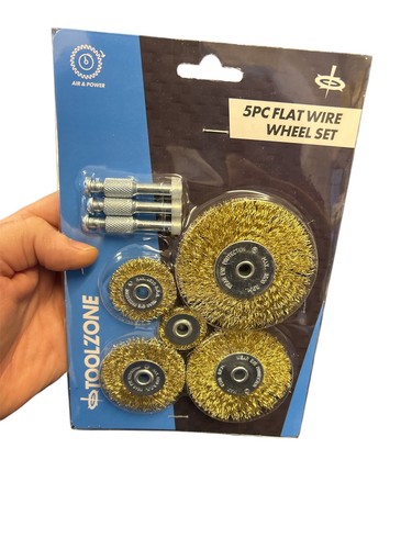 5pce flat wire wheel - wire, set