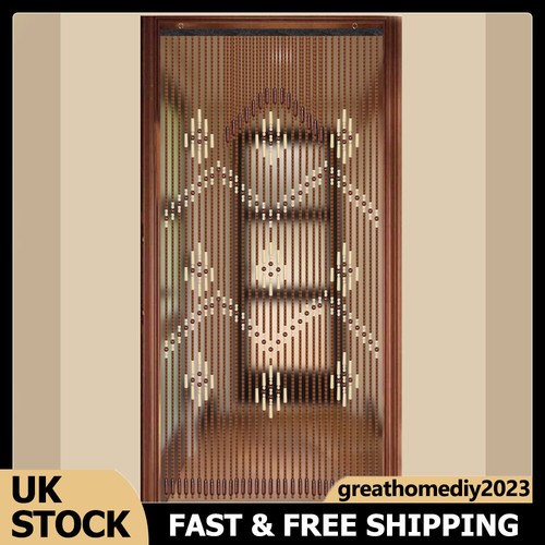 Wooden beaded bamboo door - bamboo,