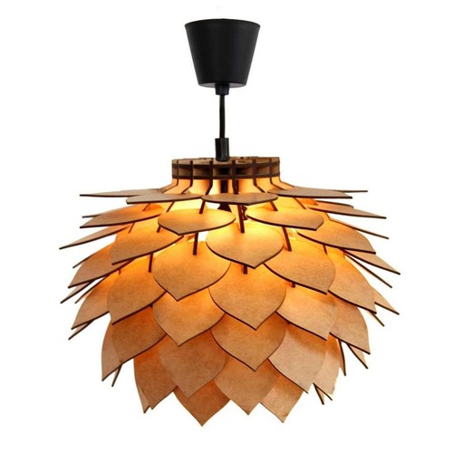 Modern wooden ceiling light - modern,