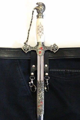 Knight templar masonic belt - knight,