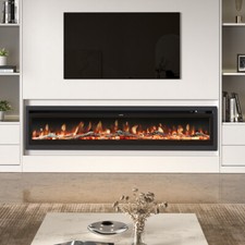 LED Fireplace Media Wall Fire
