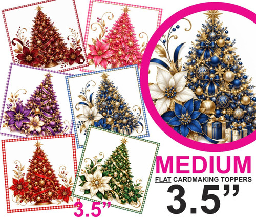Christmas trees mix card - mix,