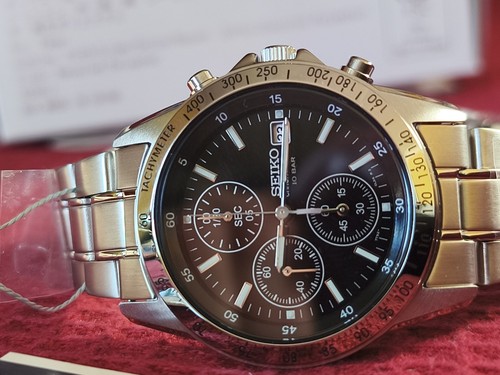 Seiko quartz chronograph black - seiko,