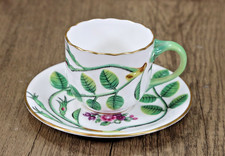 Royal Worcester Earl of Coventry Blind Earl Demitasse Coffee Cup & Saucer