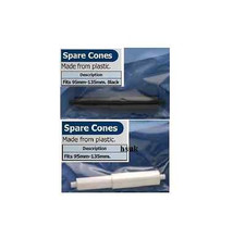 BLACK OR WHITE PLASTIC SPARE TOILET ROLL HOLDER INNER CONE ADJUSTABLE BATHROOM 