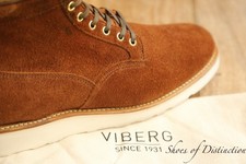 Viberg Scout Tan Brown Suede Derby Lace Up Boots Mens UK 10 US 11 EU 44