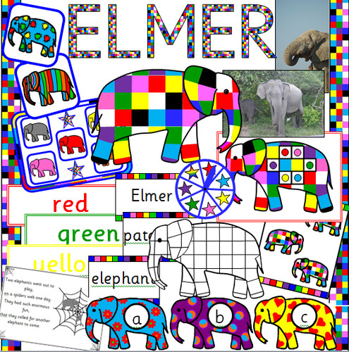 Elmer the elephant - elmer,