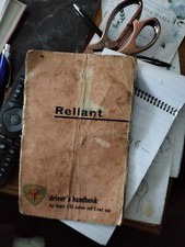 Reliant Regal - Driver’s Handbook. For 3/25 Saloon & 5 cwt Van.