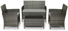 Rattan Garden Furniture Set 4 Piece Sofa Table Wicker Outdoor Conservatory Patio