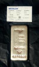 Metalor Silver Bullion Bar 1