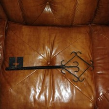 Old Wrought Iron Skeleton  Key Decorative 20.25" Long
