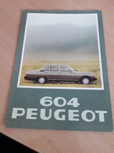 Peugeot 604 sales brochure - sales,