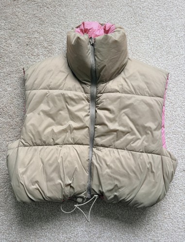 Zara beige pink reversible - zara,