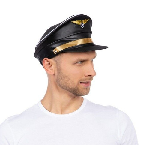 Captain pilot hat fancy dress - hat,