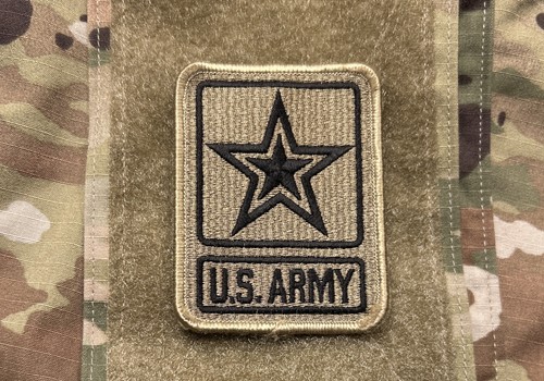 Army star logo patch - patch, w/