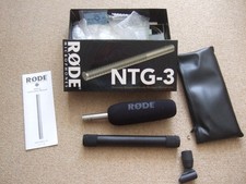 Rode NTG-3 shotgun microphone for film in box with accessories barely used