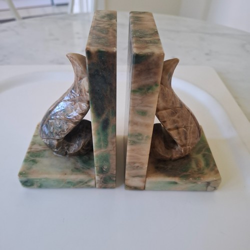 Genuine alabaster bookends - genuine,