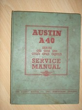 Austin A40 Workshop manual (As supplied by Austin Motor Co)
