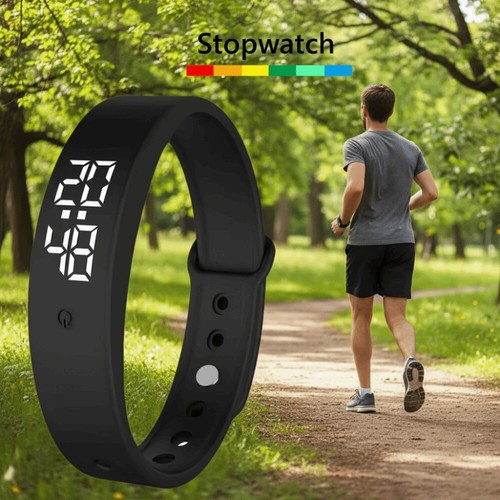 Led vibrating alarm watch 1pc - led,