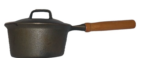 Cast iron saucepan - iron,
