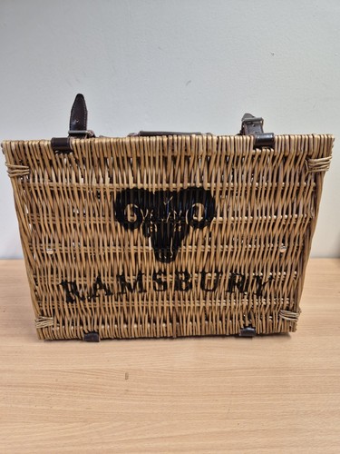Wicker hamper basket - wicker,