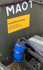 MILITARY PENMAN TRAILER LAND ROVER WOLF MAX TOWING SPEED 40MPH STICKER large