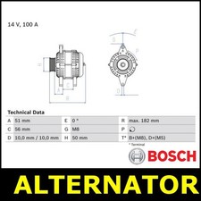 Alternator Fits VAUXHALL TIGRA Opt1/2 I 1.4 1.6 X14XE X16XE S93 0863406890