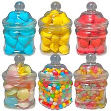 Plastic Sweet Jars  Victorian Style Lids 750ml Storage Jars Wedding Party Craft