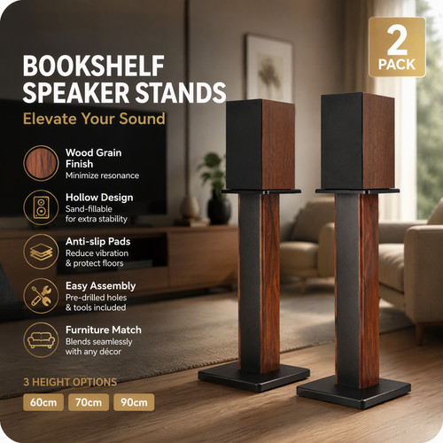 Pair wood grain speaker - pair,